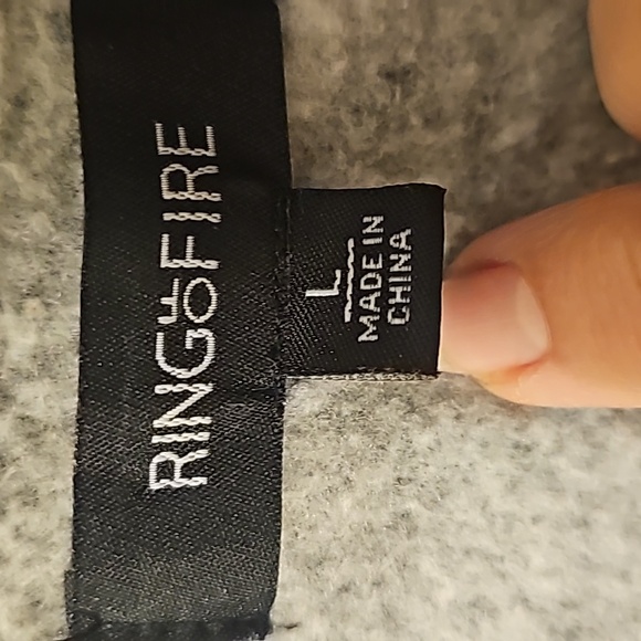 RING of FIRE Men's Fleece Bomber Jacket - Picture 2 of 5